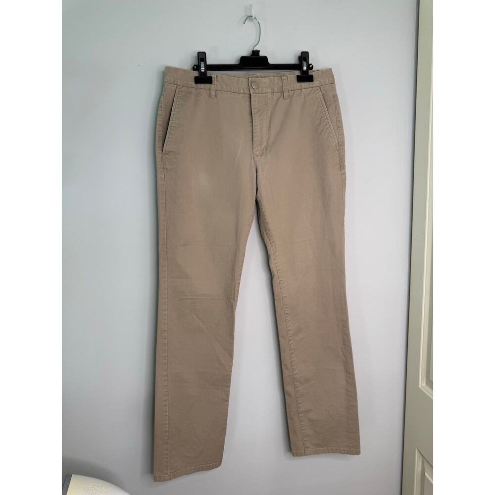 Bonobos Chino Pants Mens 32x32 Beige Khaki Slim Fit Stretch Straight Casual Work